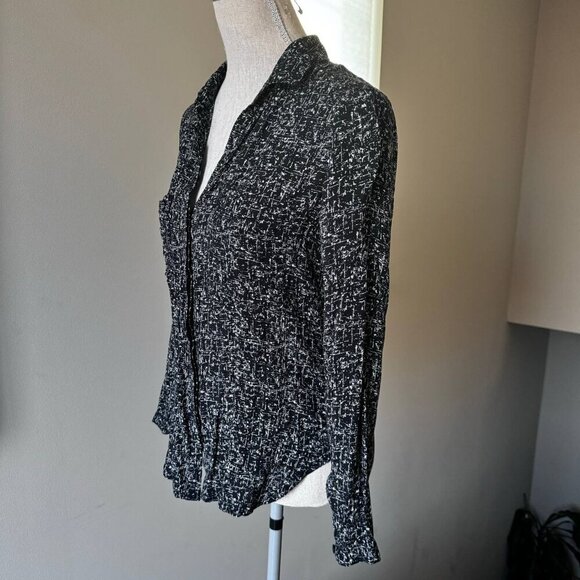 Cloth & Stone High-low Oversized Button-down Shirt - Size XS - Picture 3 of 8